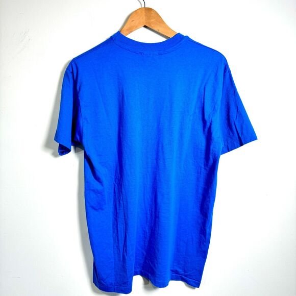 Hanes Fifty Fifty Royal Blue Caribbean Islands Map Graphic T Shirt Size Large - Picture 2 of 7